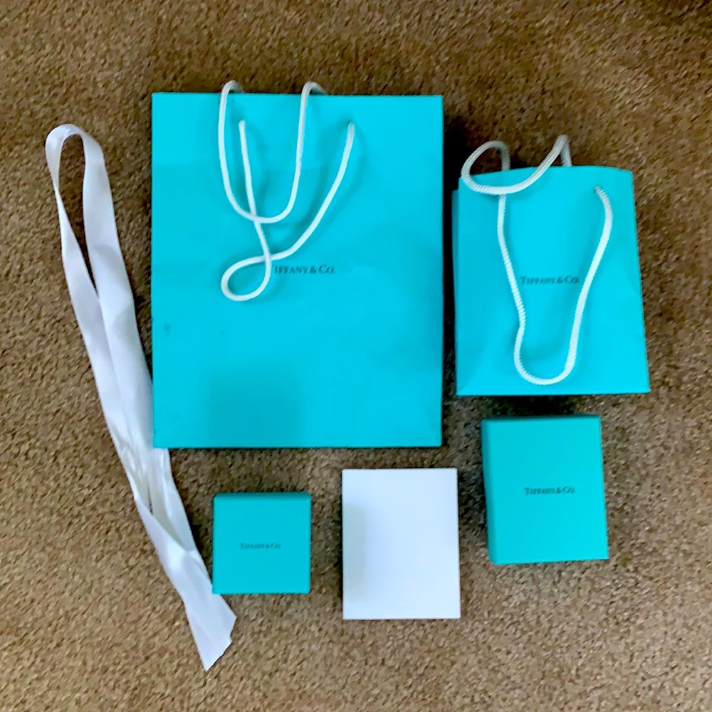 Tiffany & Co bags and boxes bundle